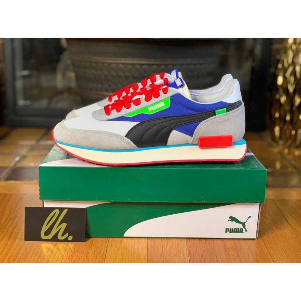 Size 10 Puma Future Rider Ride On "Dazzling Blue"